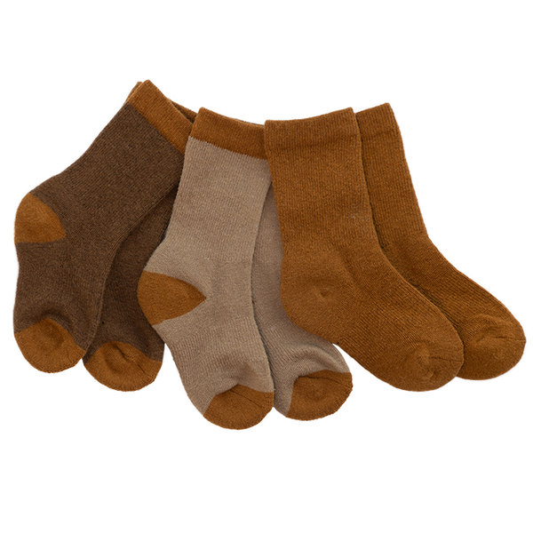Hovedbilde Bruse Ullsokker, 3pk Edland, Browns